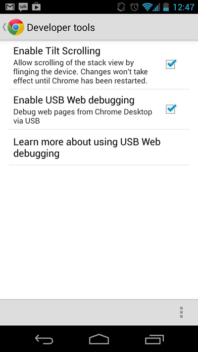 Allow USB Debugging