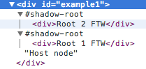 Attaching multiple shadow trees