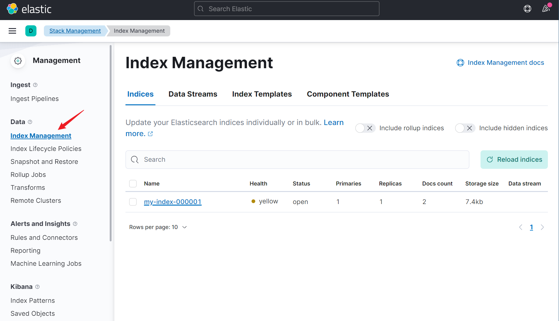 index management