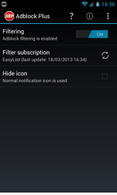 适用于Android的Adblock Plus