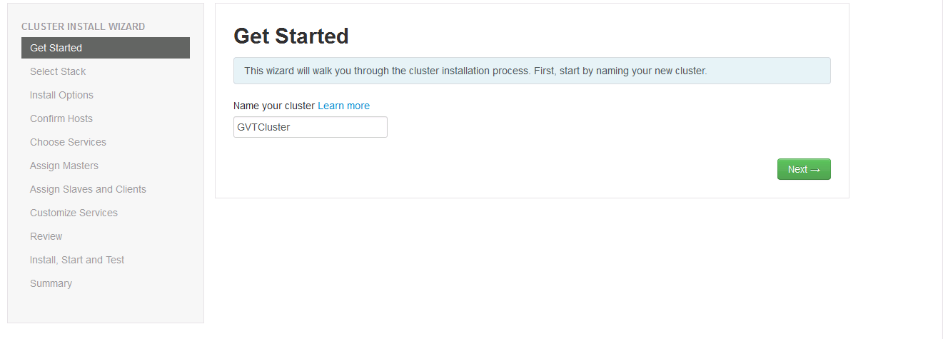 Create Hadoop Cluster-1