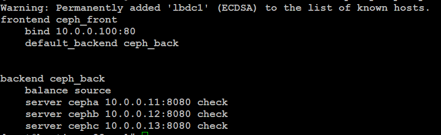 图 13. Haproxy 配置