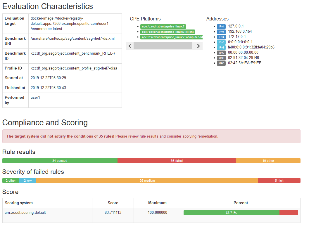 查看 openscap-compliance-report.html