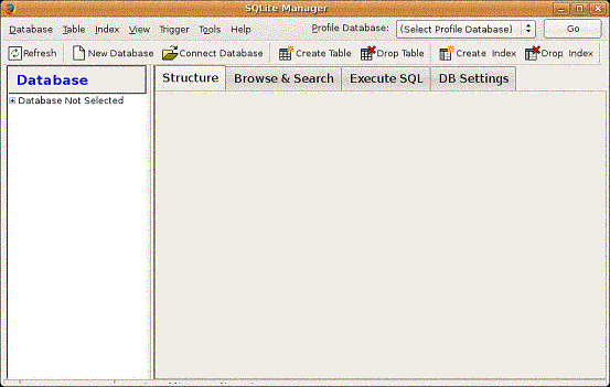 图 2. SQLite Manager