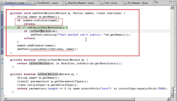 图 12. addTestMethod 函数代码