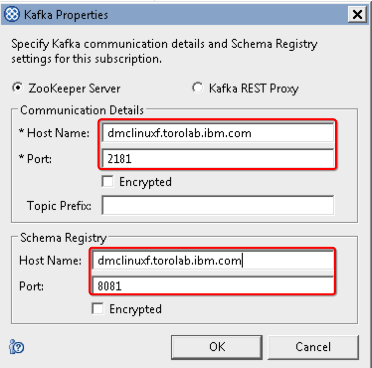 图 3. Kafka Properties