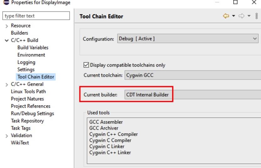 配置 Current builder