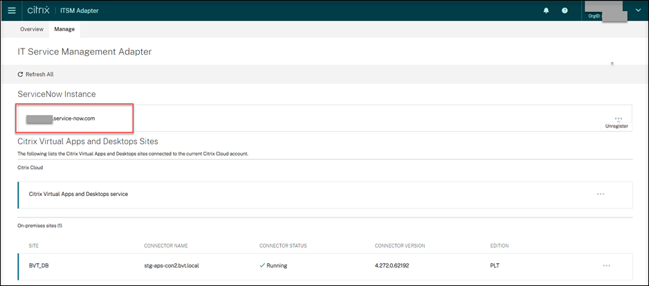 A ServiceNow Instance added