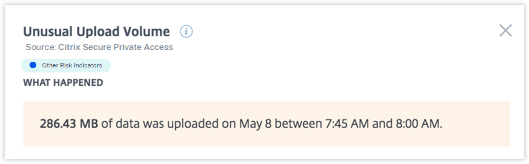 Secure Private Access unusual upload volume what happened