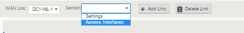 Access interfaces WAN links MCN site view