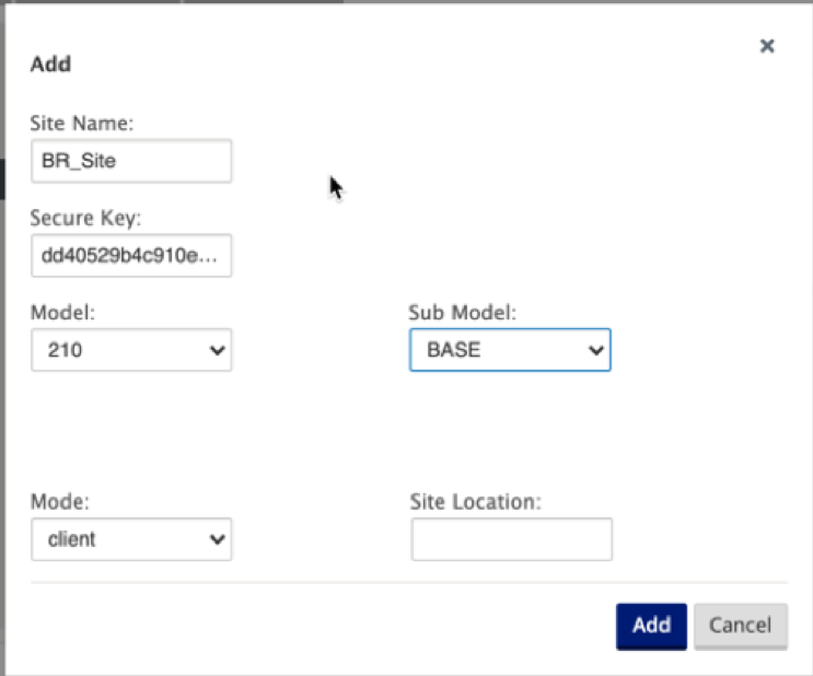 Add branch site gateway mode