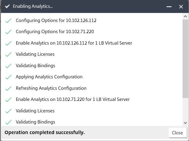 Processing analytics