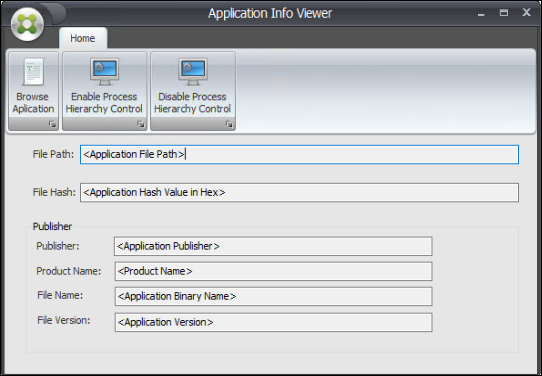 Application Info Viewer