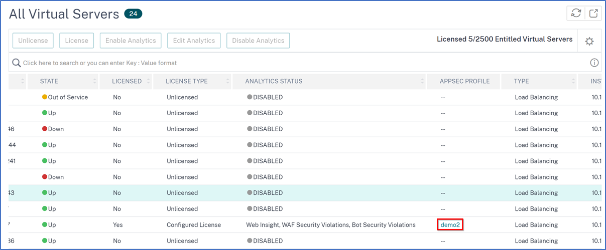 Appsec profile