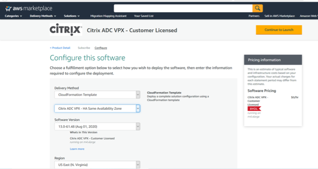 AWS CloudFormation template