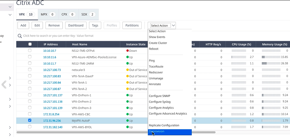 AWS deprovisioning