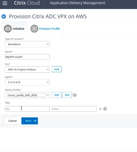 Provision cloud