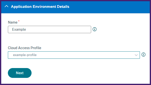 Azure application environment details