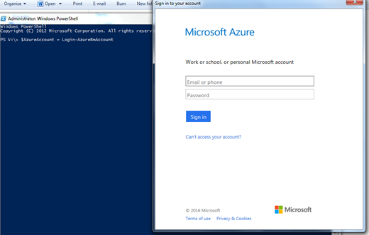 Azure login