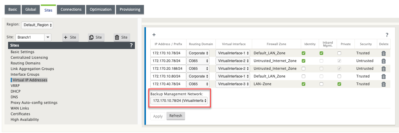 Backup management