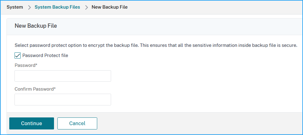 Backup Files