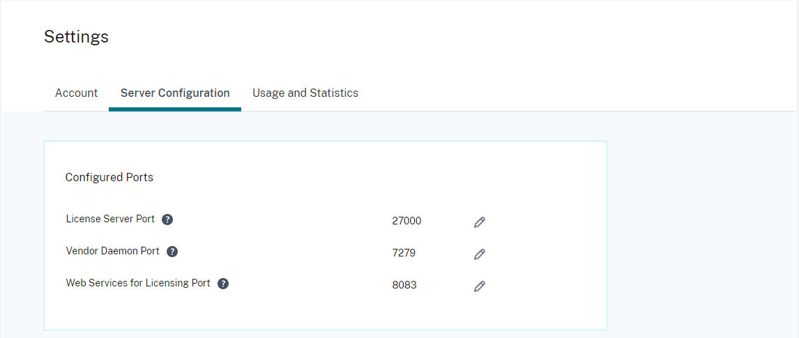 Share usage and statistics