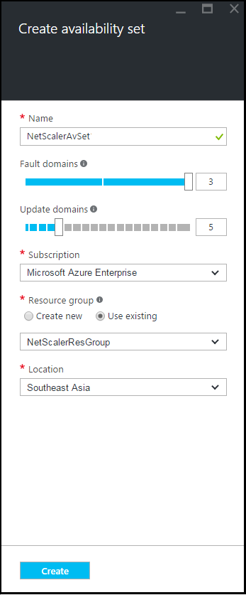 Available configure set