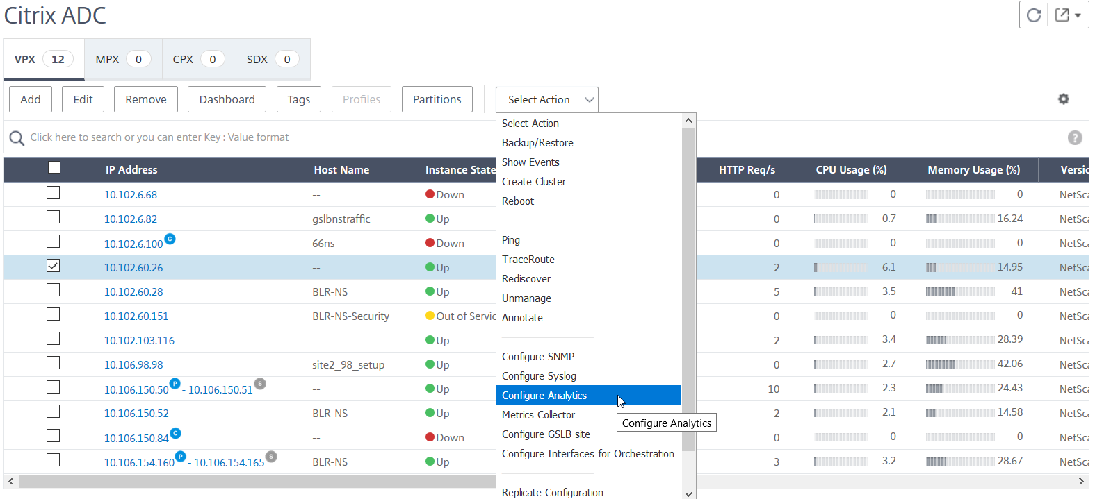 configure analytics