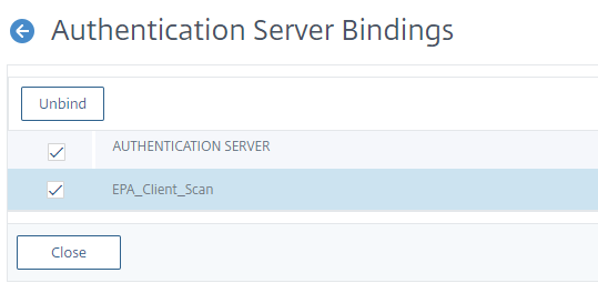 Unbind the flow from authentication virtual server