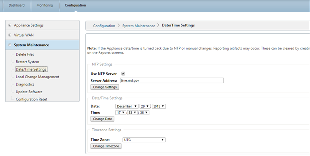 Configure SD-WAN SMI date settings