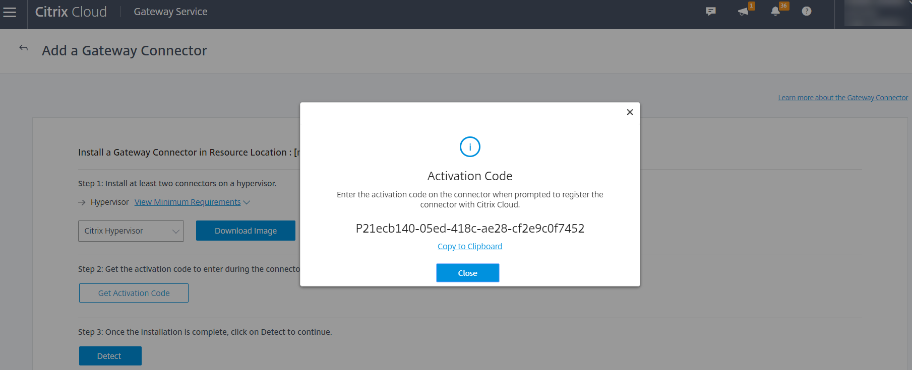 Activation code