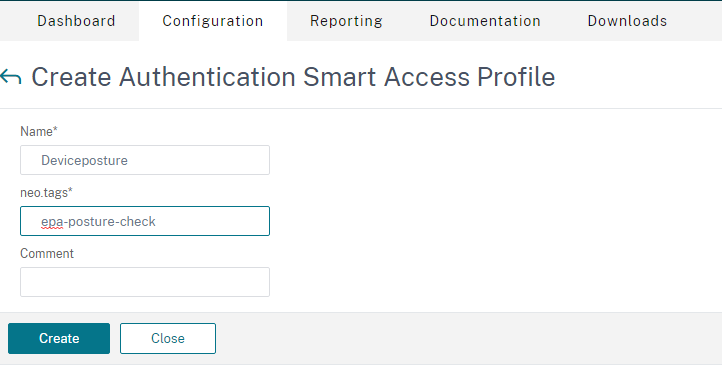 Create a profile for device posture check