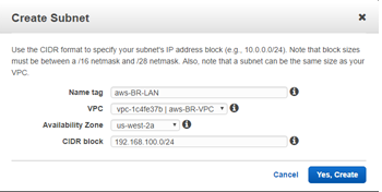 Create VPC screen11