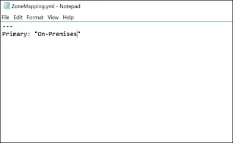 Zone mapping YAML example