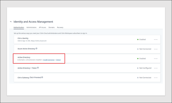 Active Directory association after Cloud Connector installation