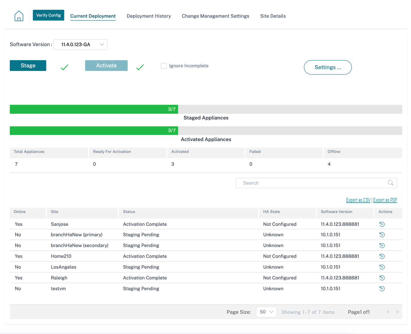 Deployment tracker