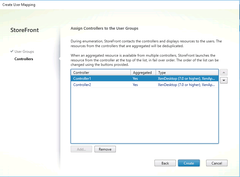 User Mapping settings