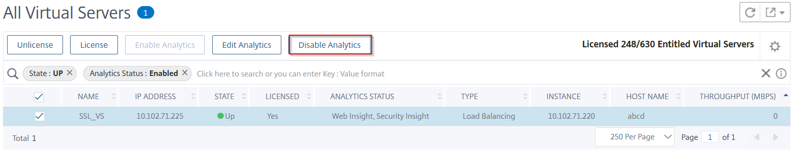 Disable analytics