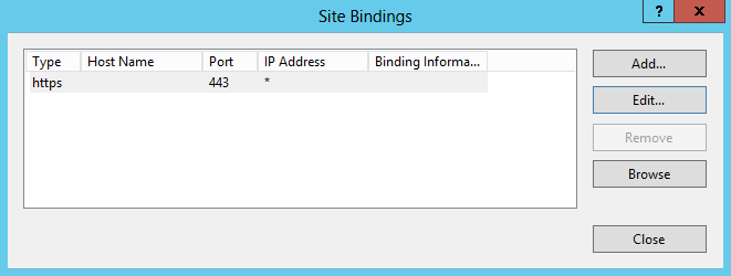 site bindings