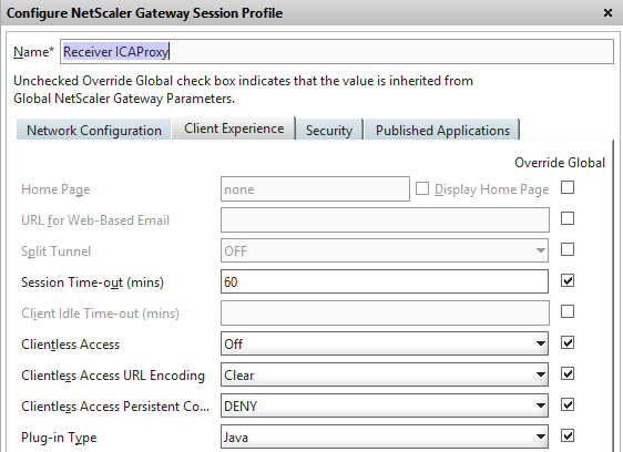 Receiver ICAproxy