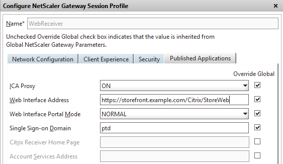 Webreceiver ICA Proxy