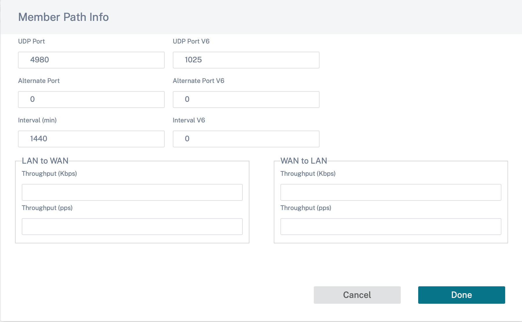 Dynamic virtual path threshold