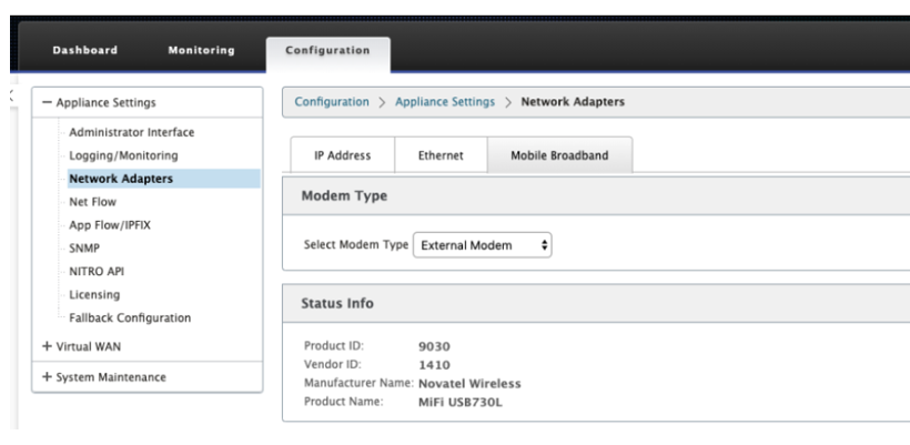 External modem