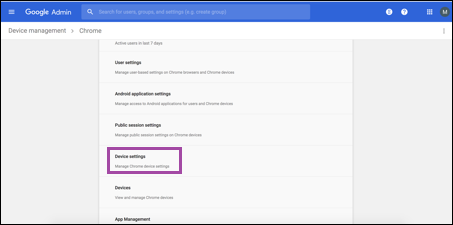 Google administrator console