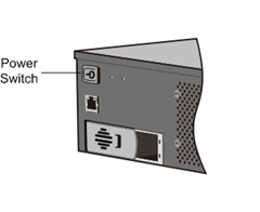 Power switch on back panel