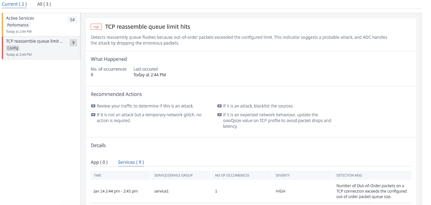 TCP reassemble queue limit hits