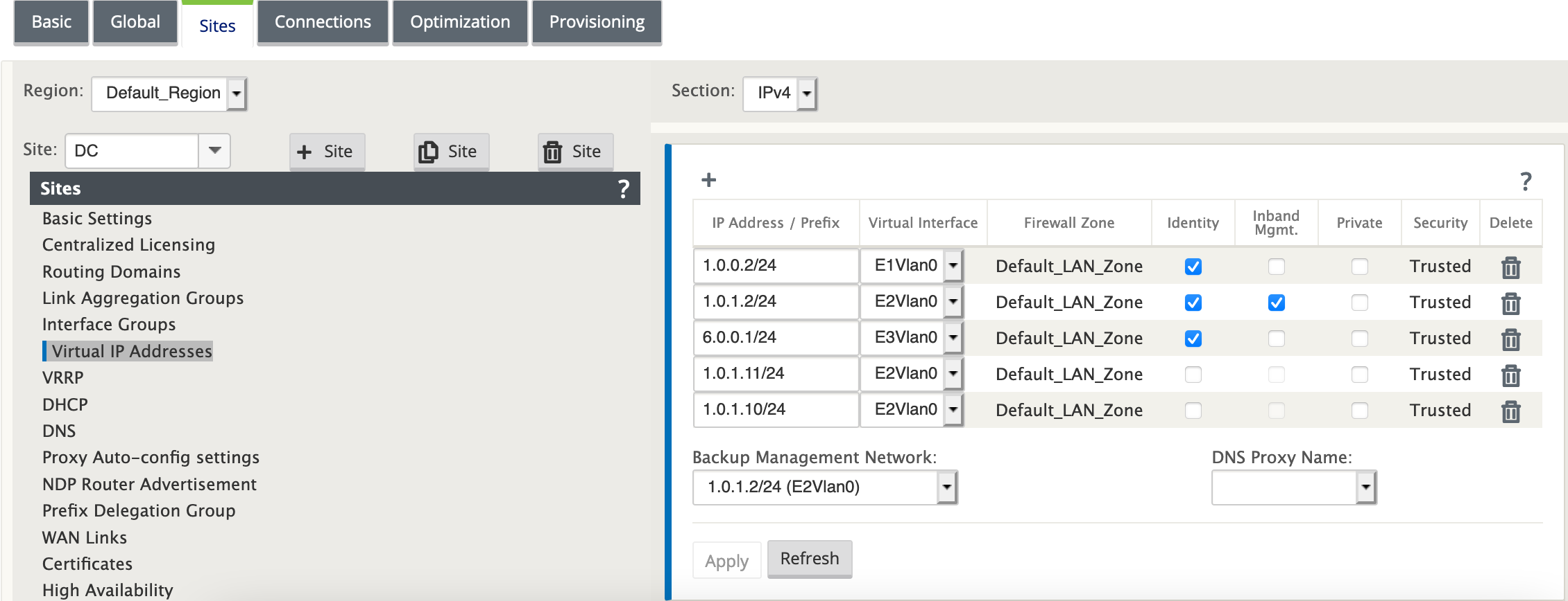 In-band HA virtual IP