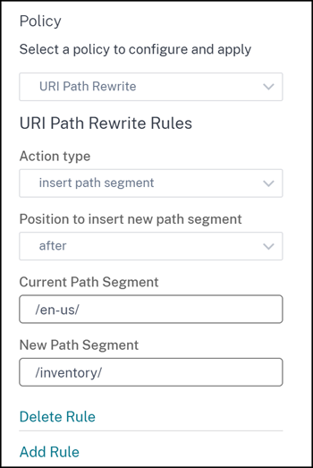 Insert a path segment