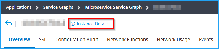 Instance details