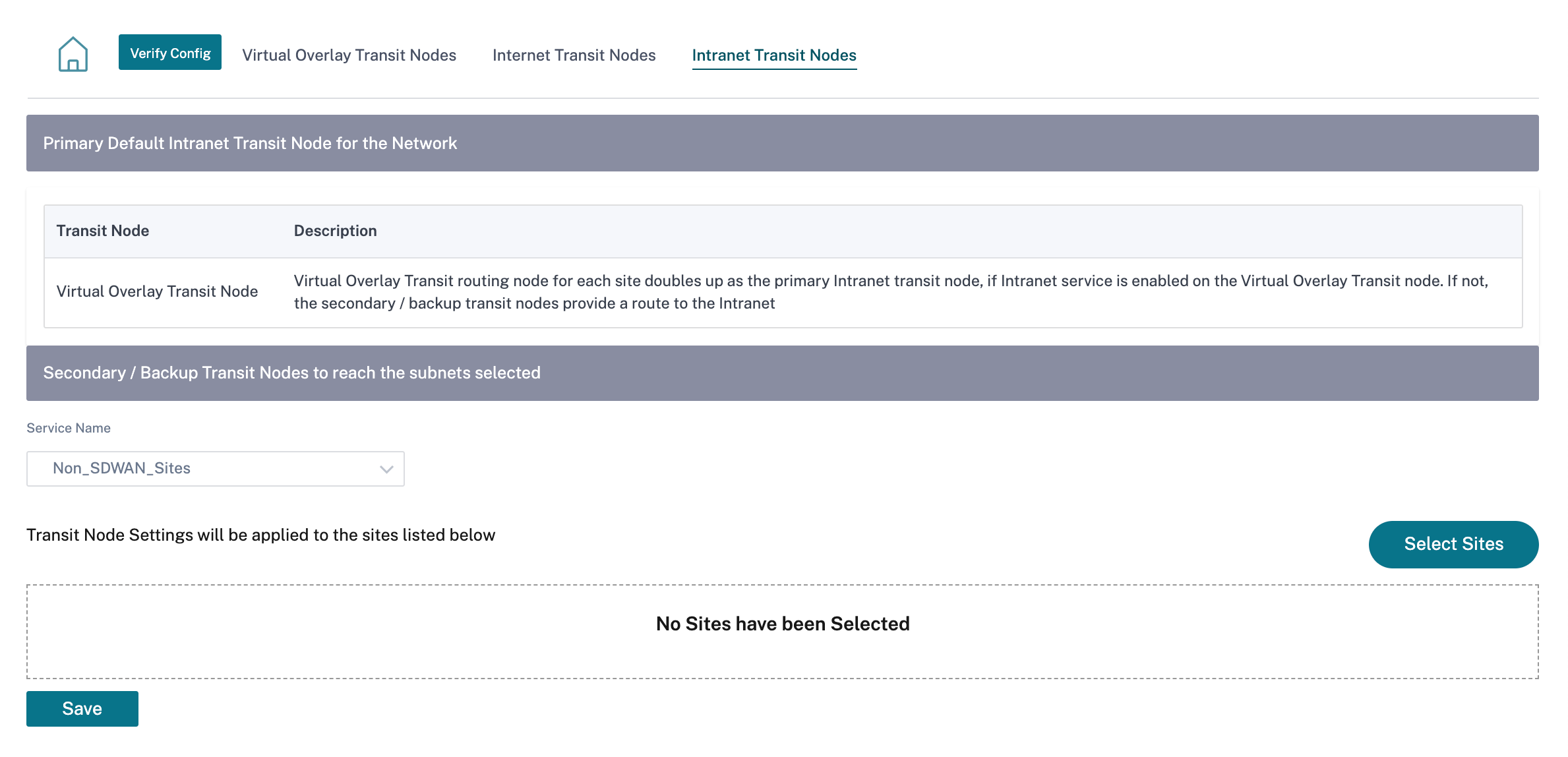 Intranet Transit Node